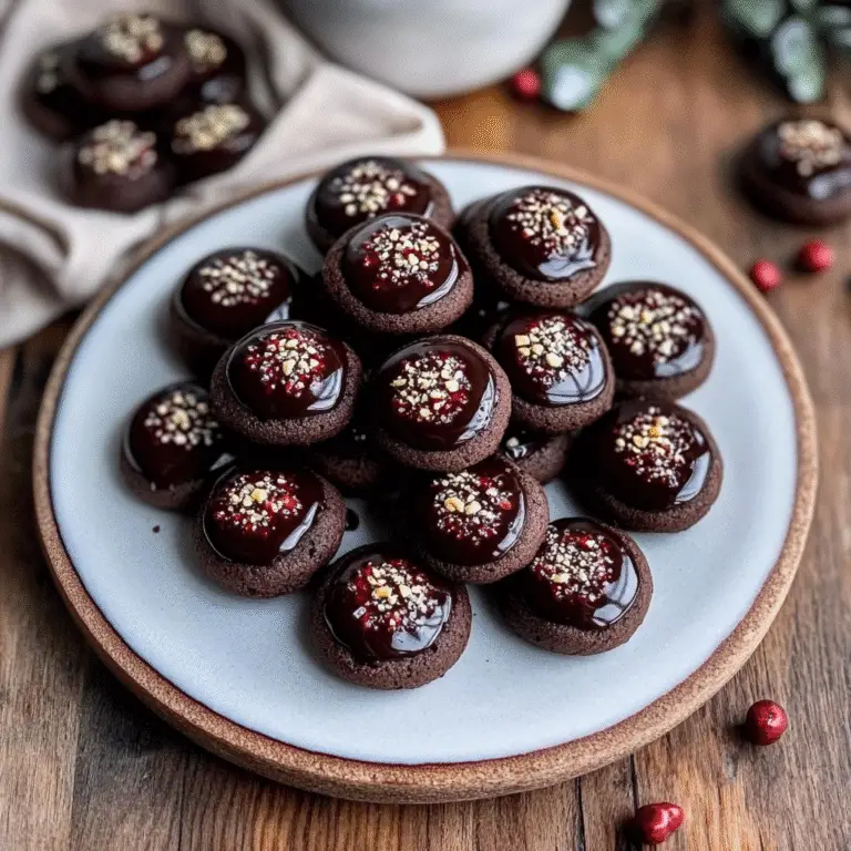 Chocolate Thumbprint Cookies Recipe
