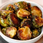Honey Garlic Roasted Brussels Sprouts Recipe