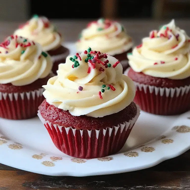 Red Velvet Cupcakes with Cream Cheese Frosting