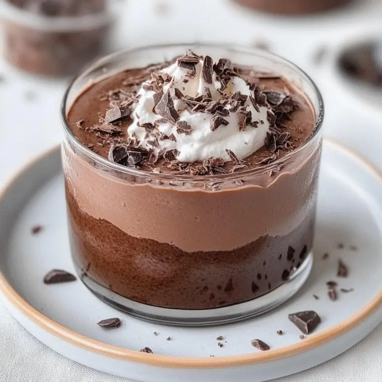 High Protein Chocolate Pudding