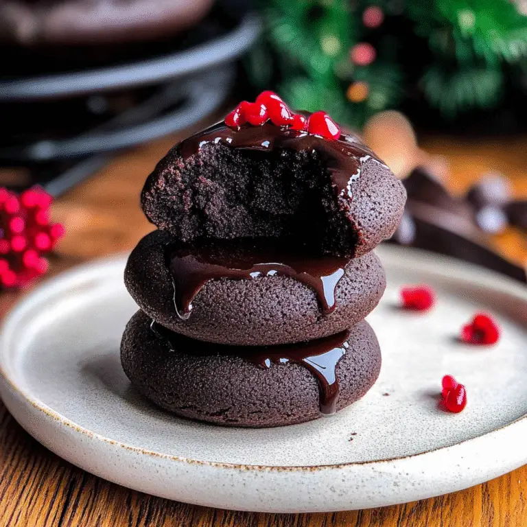 Chocolate Thumbprint Cookies