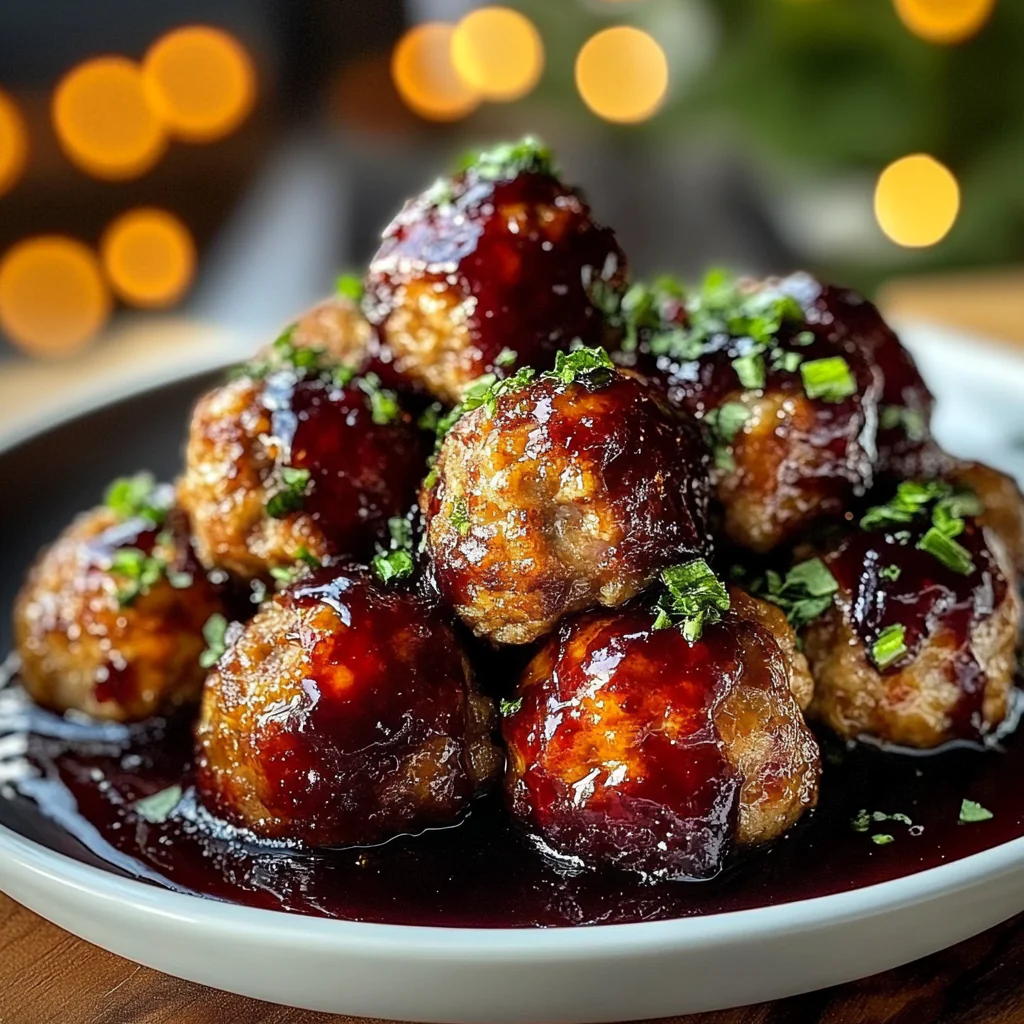 Christmas Cranberry Meatballs