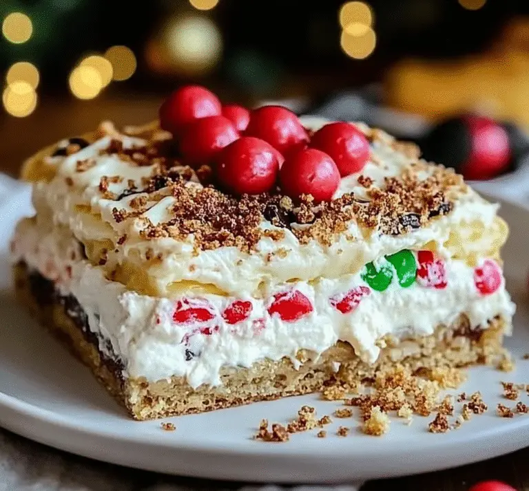 Irresistible Christmas Cookie Lasagna