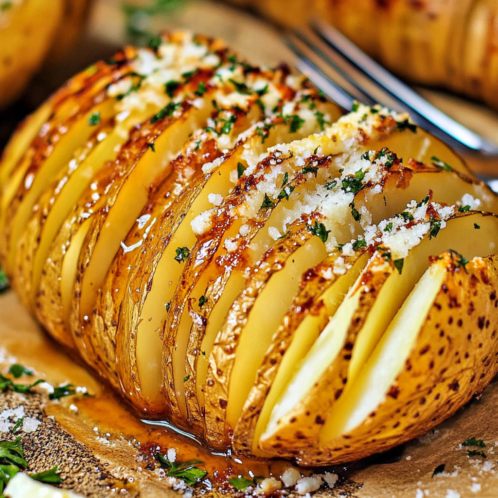 Crispy Hasselback Potatoes Recipe