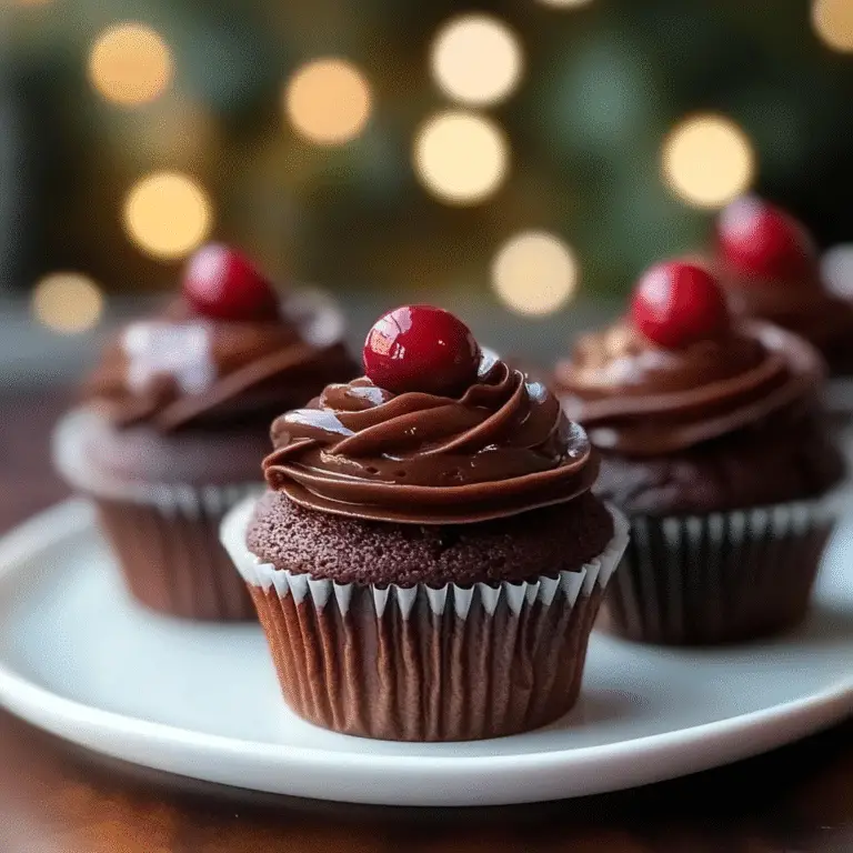 Chocolate Cranberry Cupcakes Recipe