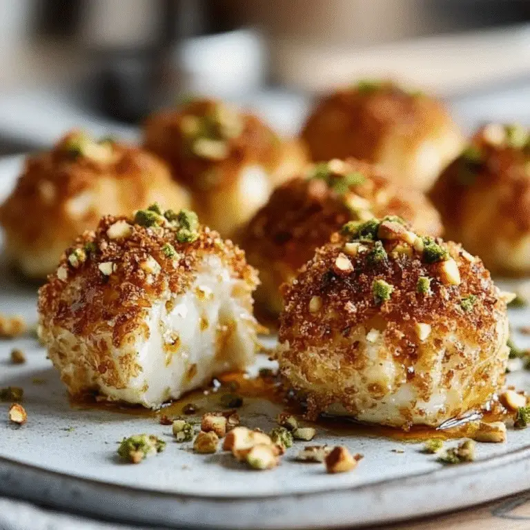 Pistachio Crusted Brie Bites Recipe