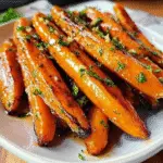 Honey Garlic Butter Roasted Carrots Recipe