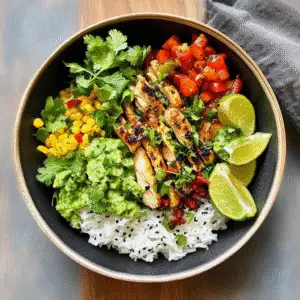 Honey Lime Chicken & Rice Bowls Recipe