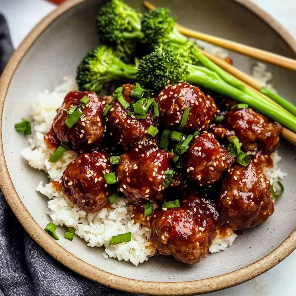 Mongolian Beef Meatballs