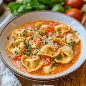Simple Tomato Tortellini Soup