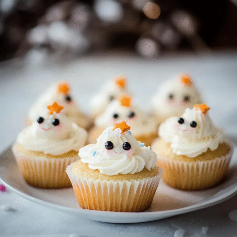 Magical Snowman Cupcakes