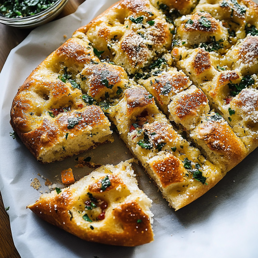 Garlic Parmesan Focaccia Recipe