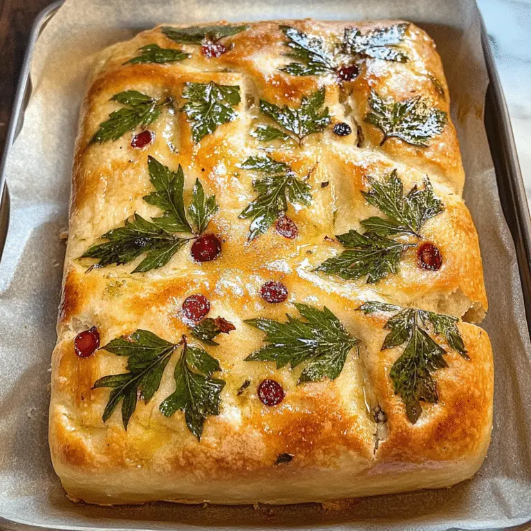 Christmas Focaccia Same-Day Decorative Loaf