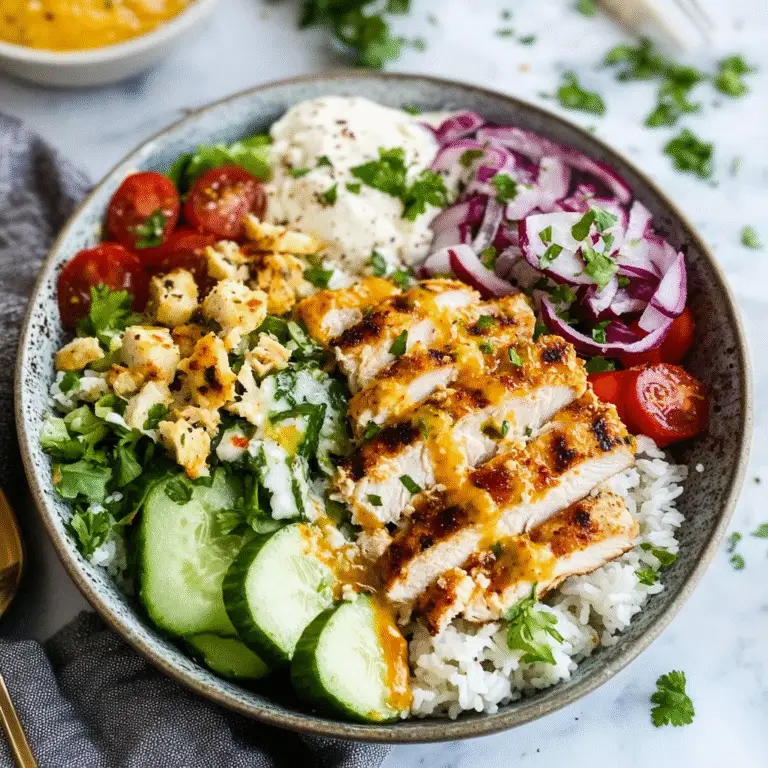 Healthy Greek Chicken Bowls: