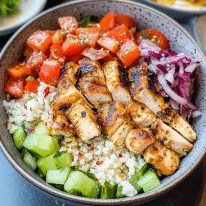 Greek Chicken Bowls