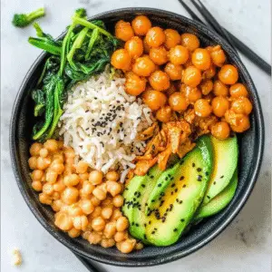 Sesame Chickpeas Buddha Bowl Recipe