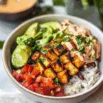 Baked Tofu Burrito Bowl Recipe